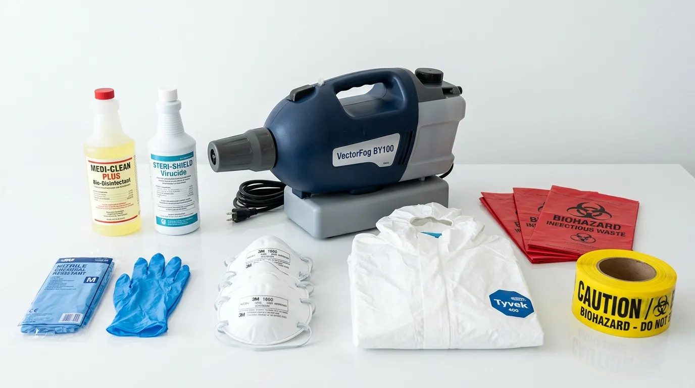 Professional biohazard remediation crew working in Kailua-Kona